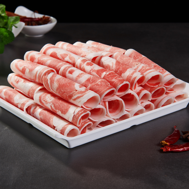 羊肉卷涮羊肉片小肥羊卷宁夏盐池滩羊肉新鲜现杀火锅羊肉卷清真