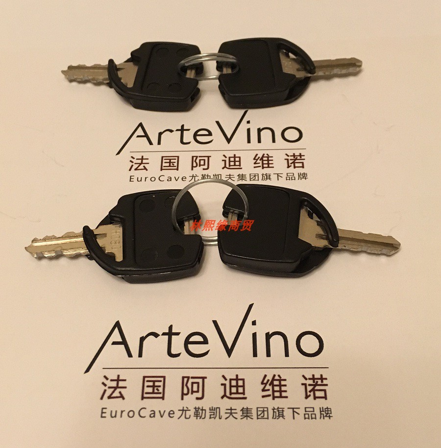 阿蒂维诺ArteVino（EuroCave）葡萄酒柜OXYGEN玻璃门专用钥匙及锁 - 图0