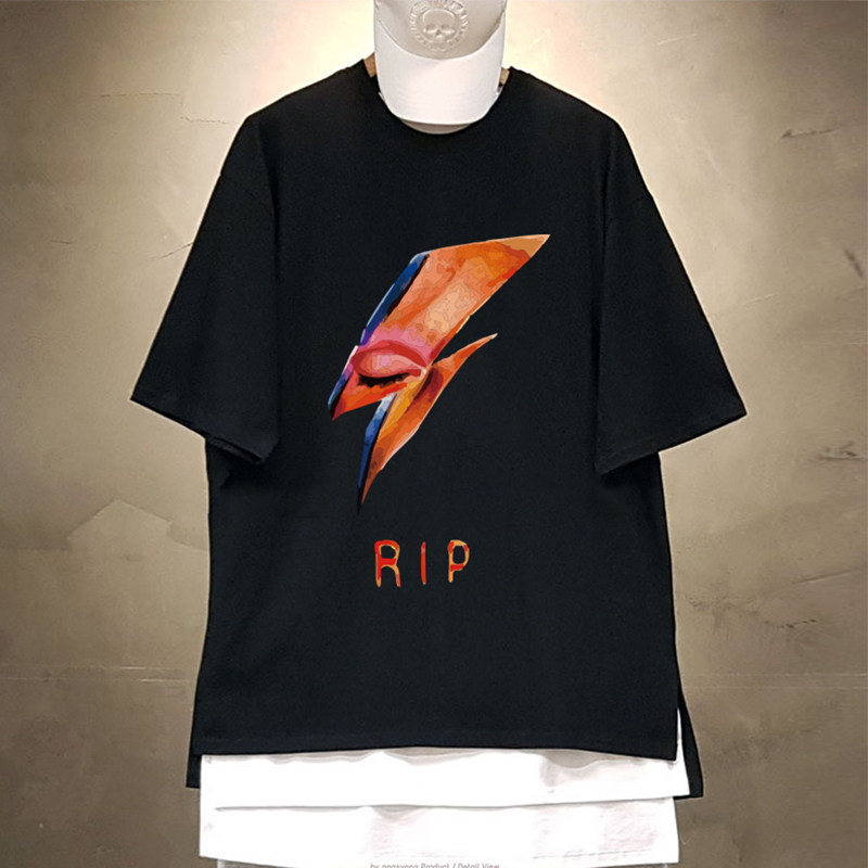 david bowie大卫鲍伊鲍威摇滚t恤 布奈森T恤