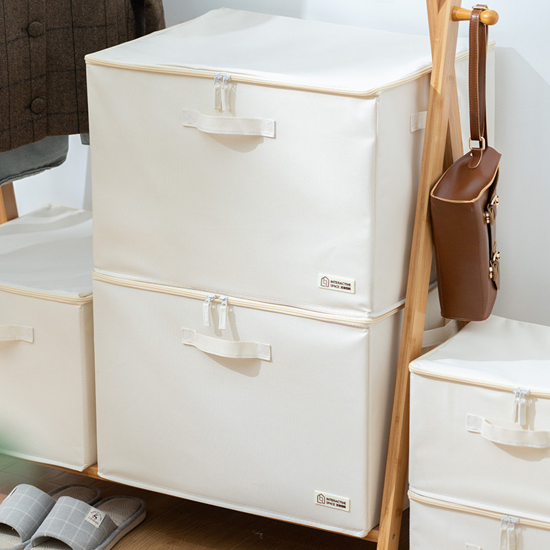 收纳箱布艺衣柜收纳盒整理箱衣服储物箱子家用被子衣物收纳袋神器 - 图1