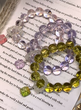 水晶串珠手链琉璃原创设计新中式醒狮学生情侣手饰品文创现货