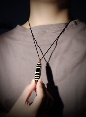 天然西藏真品天珠项链原矿玛瑙