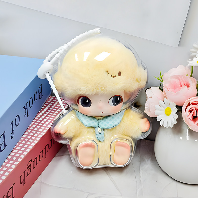 dimoo新生日记保护壳亚克力遛娃包保护套搪胶娃娃防尘收纳保护罩,淘宝优惠券,粉丝福利购,淘宝优惠卷