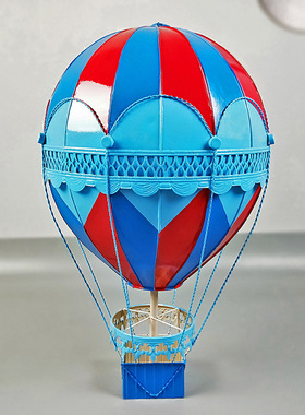 铁艺仿真热气球装饰品摆件模型