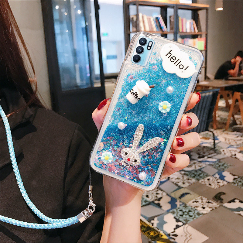 适用opporeno6手机壳reno6pro新款女reon6por流沙oppo全包5G防摔opopreno65g外壳oρporeno保护套0ppo可爱潮 - 图3