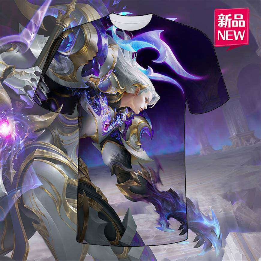 王者荣耀衣服新款马可波罗深海之息王者荣耀衣服短袖衣服T恤衫男女学生宿舍服