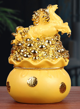 新款骏马腾飞存钱罐摆件2025年只