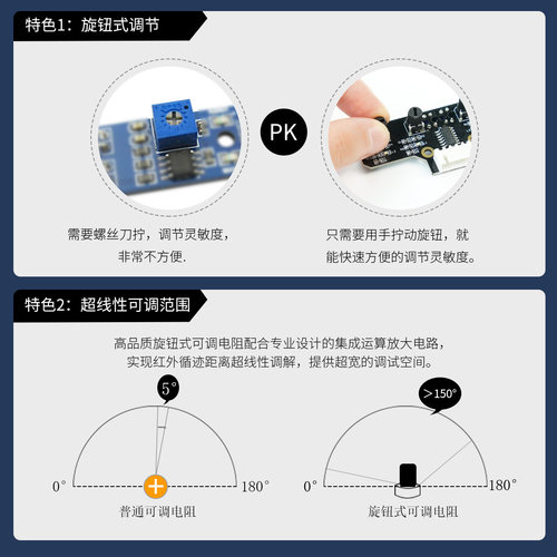亚博智能小车4路循迹模块寻巡线传感器红外四路TI杯电子设计竞赛 - 图1