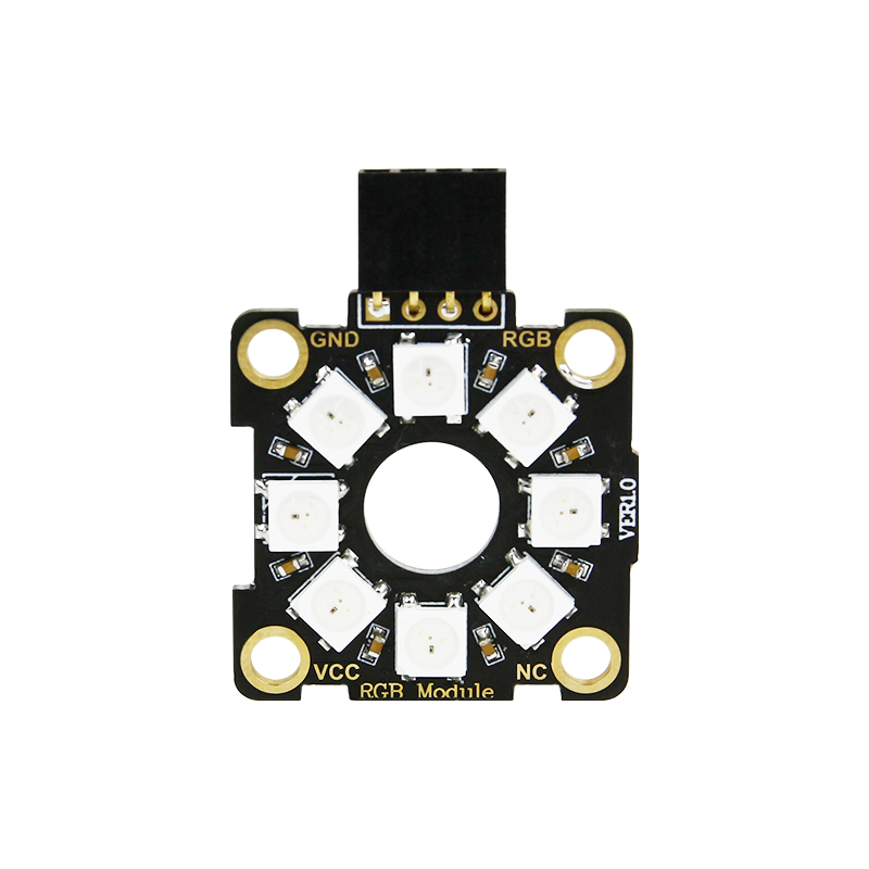 亚博智能 RGB灯环模块全彩LED光环电子传感器兼容uno stm32开发板 - 图3