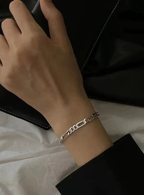 Titanium steel washable and colorfast hip-hop Cuban bracelet