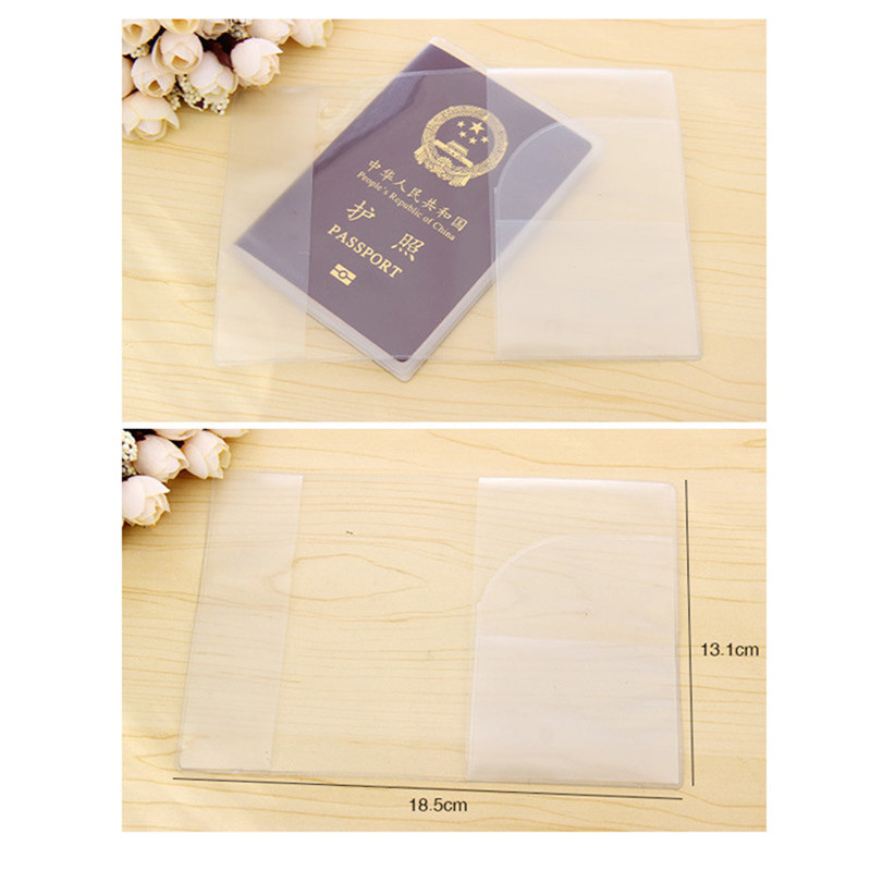 Waterproof Travel Dirt Passport Holder Cover Wallet Transpa-图3