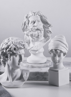 素描石膏人物家居客厅艺术品装饰