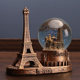Retro glowing crystal ball hourglass timing snowflake music