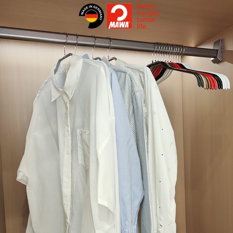 德国小西装外套家用衬衫连衣裙防滑衣架整理师专用挂衣省空间 F - 图1