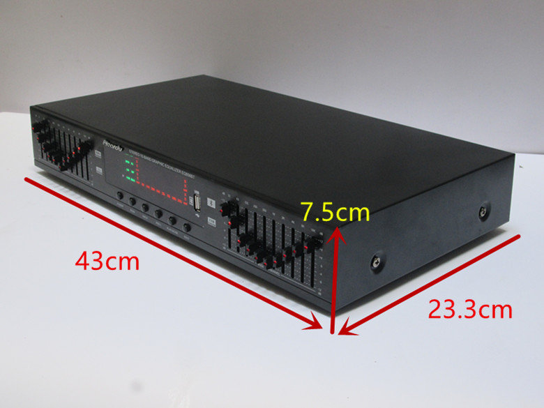 20段插U盘带内置蓝牙立体声高中低音调节hifi发烧家用EQ均衡器 - 图0