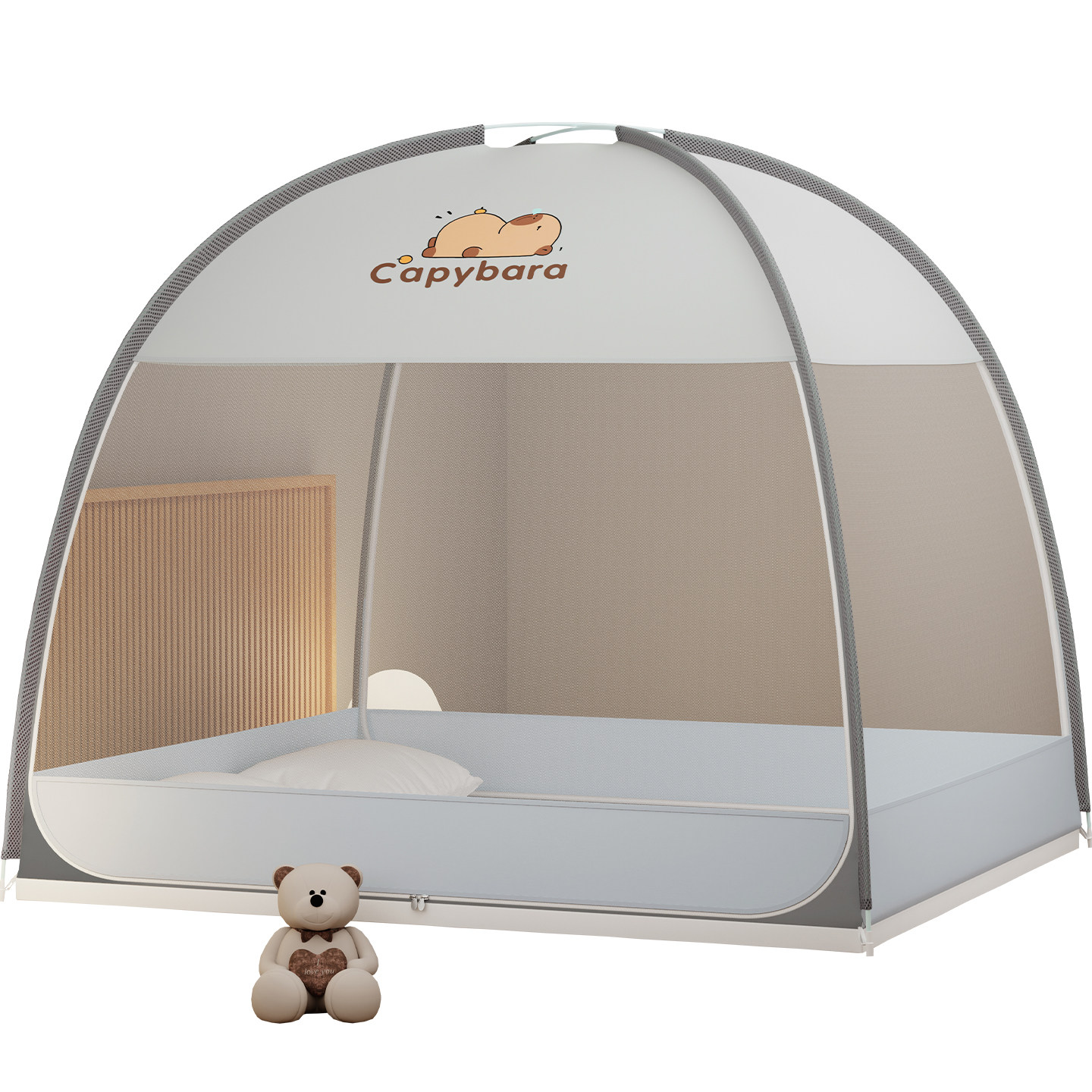 蒙古包蚊帐家用卧室免安装一体式儿童学生防摔可折叠蚊帐加密帐纱,淘宝优惠券,粉丝福利购,淘宝优惠卷