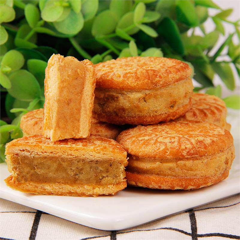 绿豆粗粮饼板栗传统休闲小糕点 画迈传统糕点