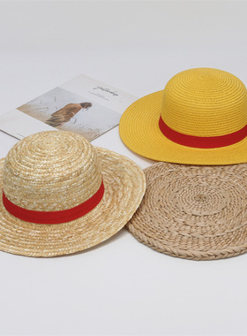 Luffy straw hat for men and women, summer sun hat for women