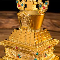 Nepal Tibetan Buddhism Confidential Religious instruments such as Come to Eight Towers Bodhisattschalitta 8 Towers 17cm High