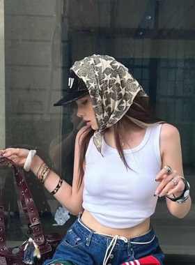 头巾女美式复古风时尚百搭