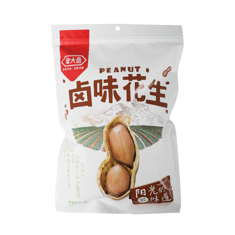 叶大昌卤味袋装水煮花生休闲坚果 叶大昌花生