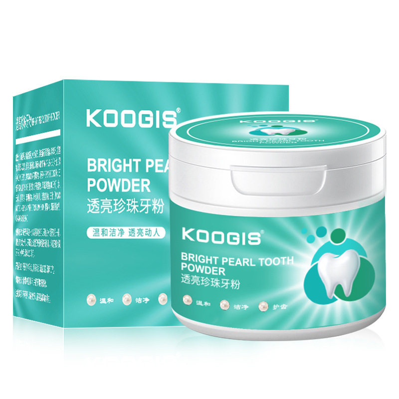 koogis美白透亮珍珠牙粉 雅惠思牙粉
