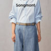 Women's belt songmont first layer cowhide designer