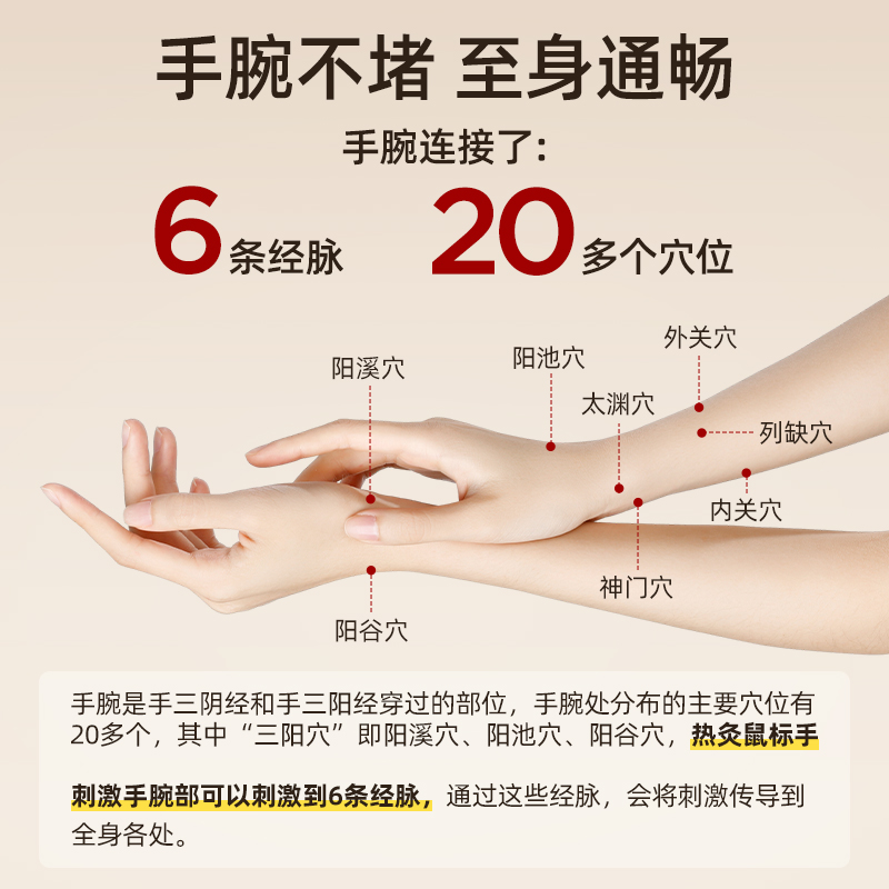 元气达人腱鞘护腕手腕热敷贴神器丹参蒸汽手腕带自加热关节妈妈手