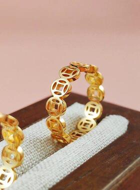 钛钢戒指高级感轻奢款女