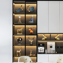 Modern Light Luxury High-end TV Cabinet Wine Cabinet Swing Piece Home Living Room Dining Side Cabinet Superior Sense Handicraft Decorations