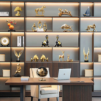 Light Extravagant High-end Atmosphere Pendulum modern high-end boss Leadership office Showcase Wine Cabinet Decorations Handicraft