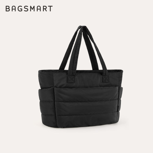 bagsmart托特包手提电脑包女通勤云朵包平板包大容量轻便单肩包 - 图3