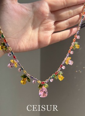 【繁花似锦】春日花朵浮夸彩宝项