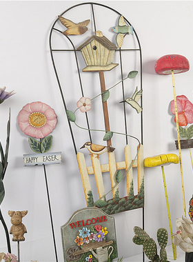 美式复古怀旧铁艺花插