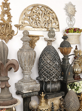 欧式复古做旧树脂摆件