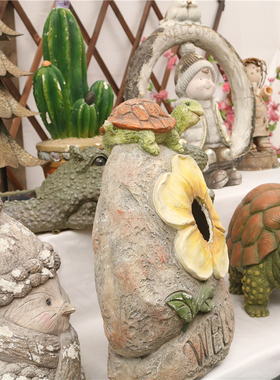 孤品集合美式风庭院花园草坪摆件