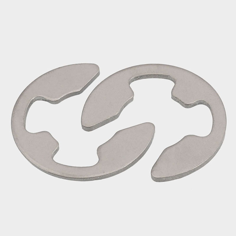 304不锈钢 开口挡圈 E型卡簧 卡扣Φ1.2 M2M3M4M5M7M8M9M10M12M15 - 图0