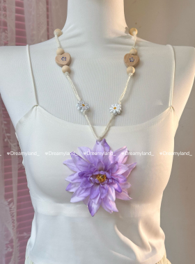 彩色编织度假个性长项链叠戴配饰集合