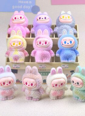 新款5D喷绘布布萌粒高颜值可爱家居装饰品工位桌面摆件车载饰品