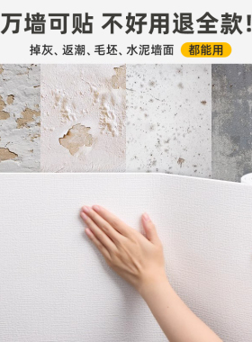 防水防潮掉灰墙专用墙纸