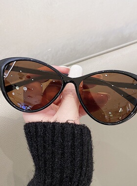 复古猫眼墨镜女款2024新款高级感
