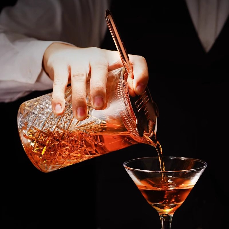 鸡尾酒玻璃搅拌杯酒吧调酒师调和杯子杯具调酒器具日式水晶调酒杯,淘宝优惠券,粉丝福利购,淘宝优惠卷