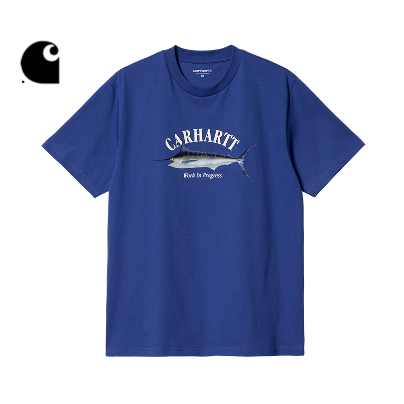 Carhartt WIP短袖T恤男装春秋写实风马林鱼图案印花卡哈特232035K - 图1