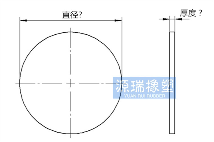 加厚硅胶圆形方形实心垫防滑减震缓冲硅胶绝缘皮垫密封耐高温垫片 - 图2