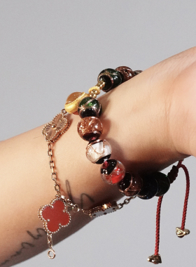 香灰琉璃生肖本命佛南红手串手链