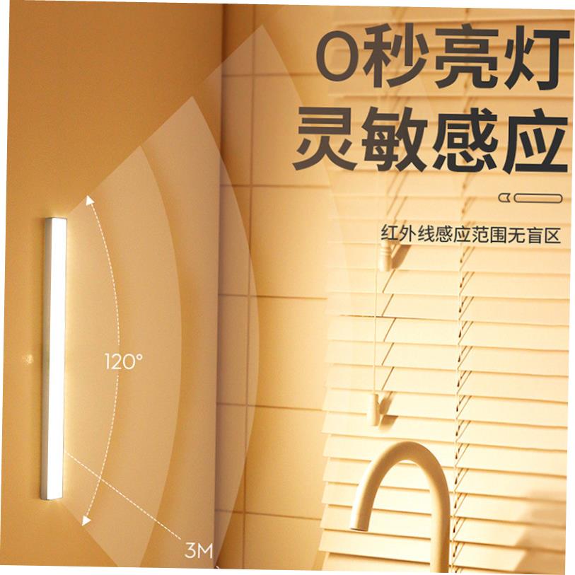 Motion Sensor LED Night Light USB Rechargeable Lamp感应灯 - 图0