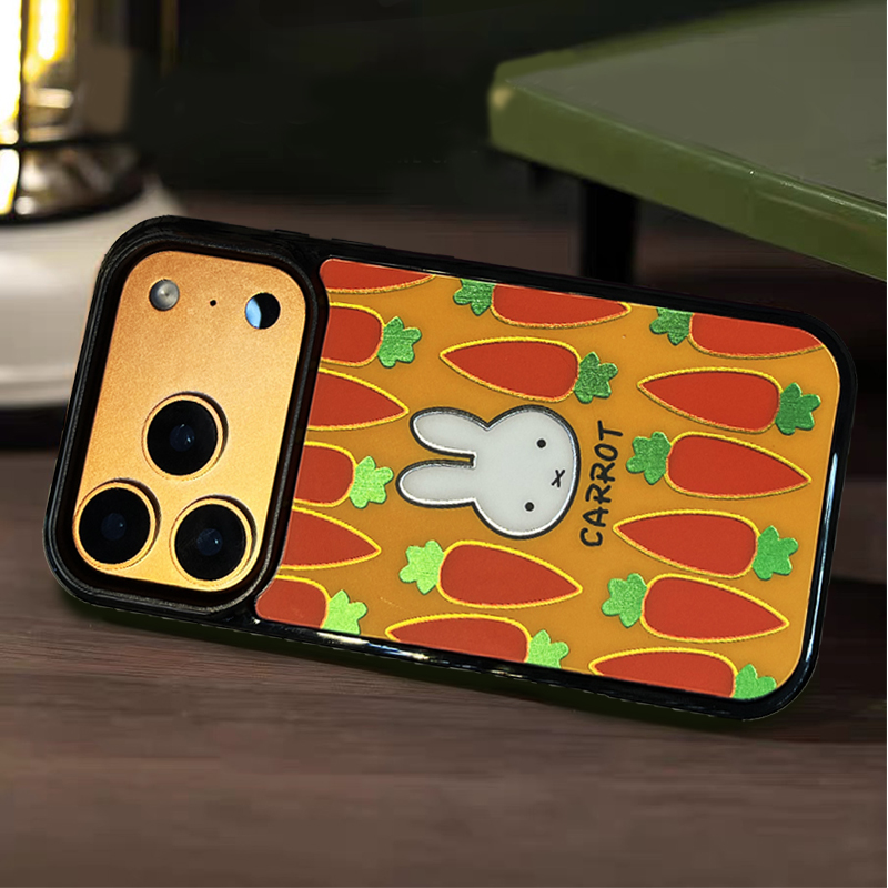 米菲兔黄色底胡萝卜适用于苹果12手机保护壳高颜值16promax潮流手机壳创意17pro手机保护套卡通可爱,淘宝优惠券,粉丝福利购,淘宝优惠卷