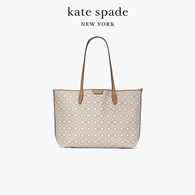 【限时折扣】kate spade ks spade flower 中号老花手提托特包女