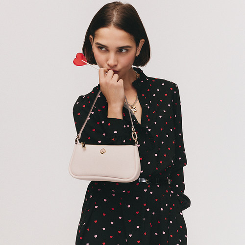 【元旦礼物】kate spade ks 荔枝纹牛皮革单肩腋下包 - 图0