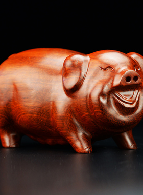 十二生肖木雕摆件龙蛇工艺品